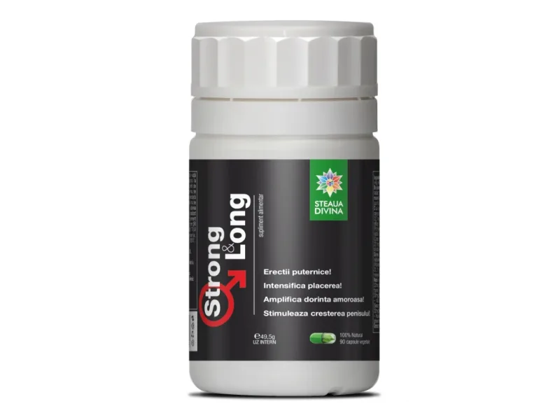 Strong & Long 500mg, 90 capsule, Steaua Divina — preț și oferte