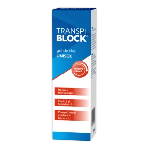 Gel de dus impotriva transpiratiei excesive, 200ml, Transpiblock