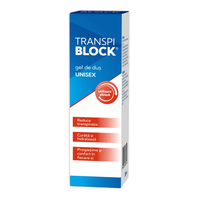 Gel de dus impotriva transpiratiei excesive, 200ml, Transpiblock — preț și oferte