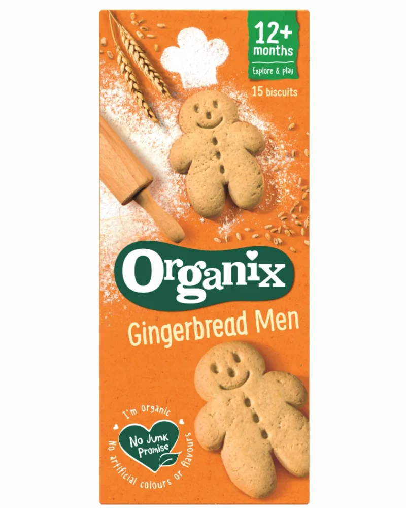 Biscuiti eco cu ghimbir +12 luni, 135g, Organix — preț și oferte