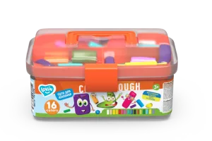 Set plastilina si accesorii pentru modelaj 16 culori Lovin, 1 bucata, Oktoclay