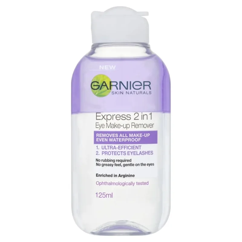 Apa micelara bifazica pentru ochi cu arginina Skin Naturals, 125ml, Garnier — preț și oferte