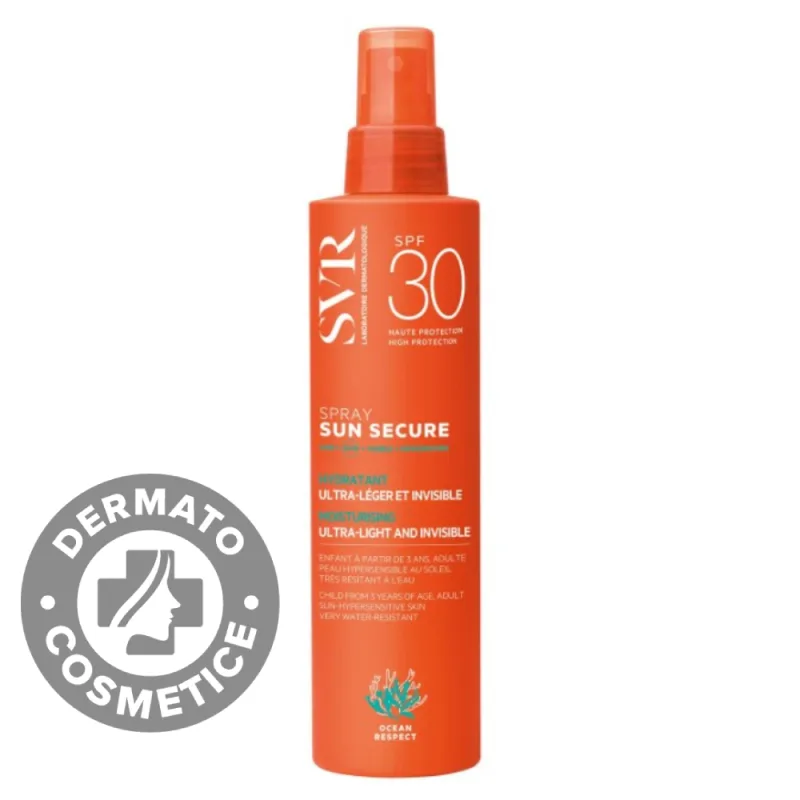 Spray hidratant cu SPF 30 Sun Secure, 200ml, SVR — preț și oferte