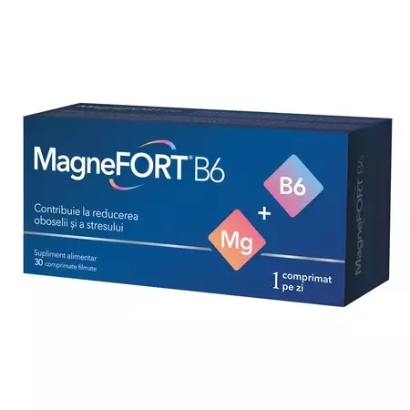 Magnefort B6, 30 drajeuri, Biofarm — preț și oferte
