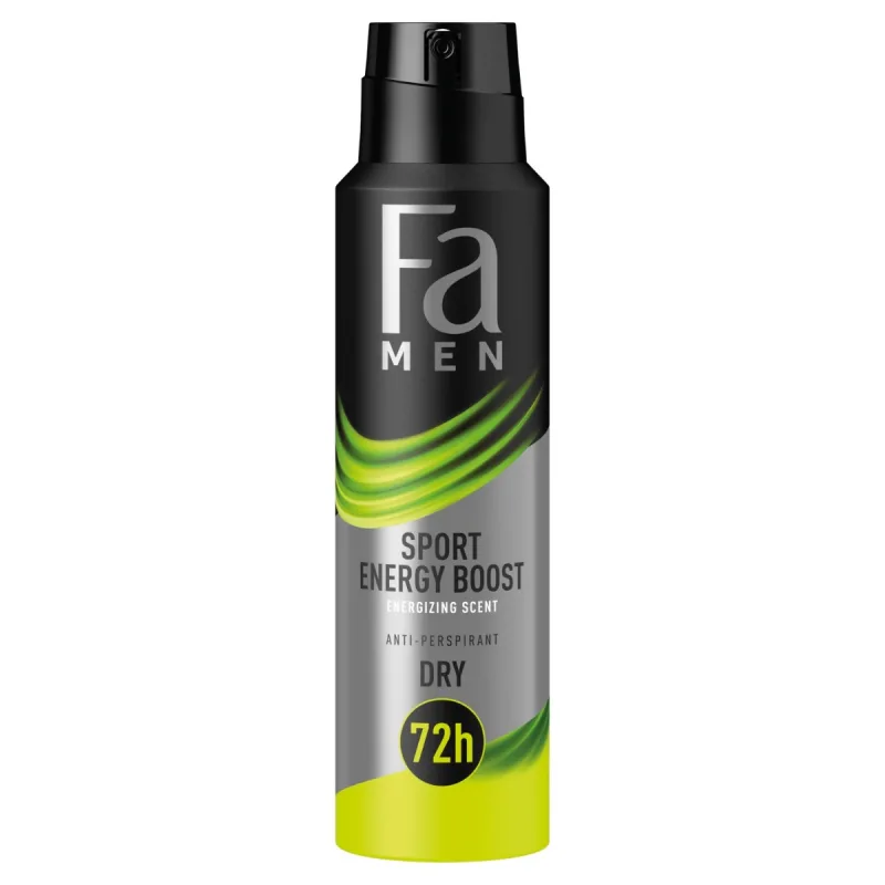 Deodorant spray anti-perspirant pentru barbati Sport Energy Boost, 150ml, Fa — preț și oferte
