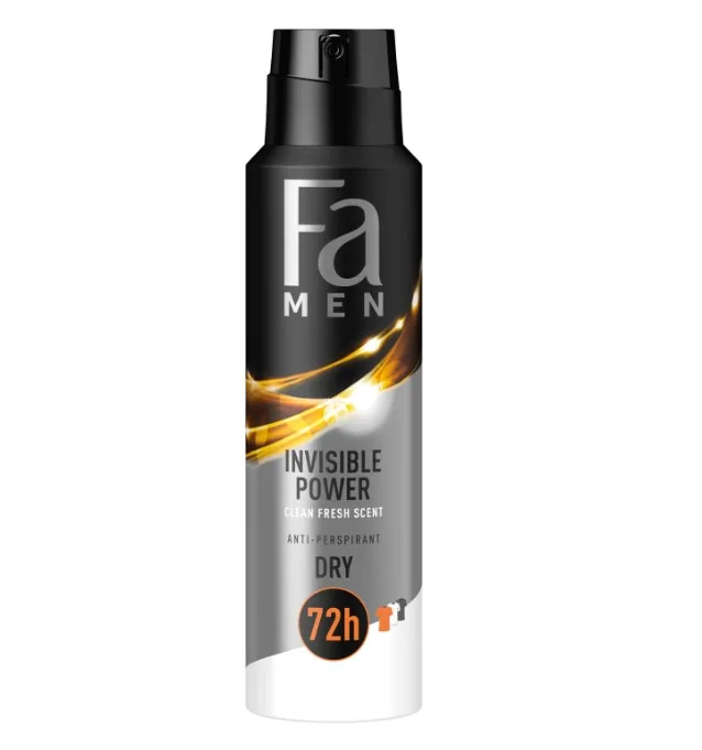 Deodorant spray anti-perspirant pentru barbati Invisible Power, 150ml, Fa — preț și oferte