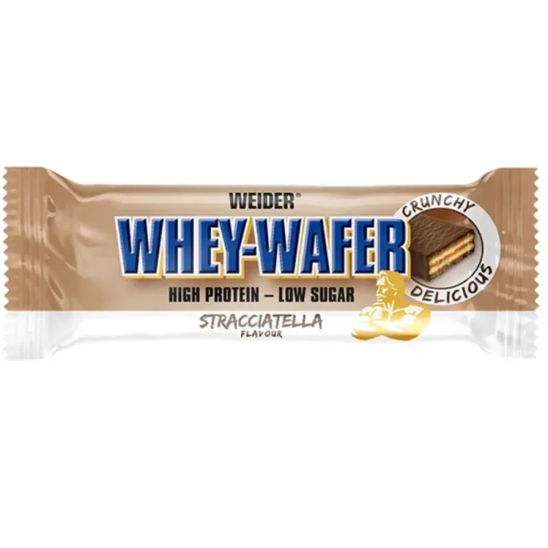 Napolitana proteica cu aroma de straciatella Whey Wafer, 35g, Weider — preț și oferte