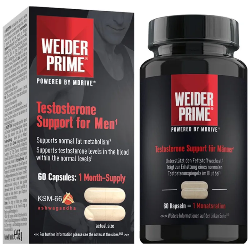 Stimulator hormonal Prime Testosterone, 60 capsule, Weider — preț și oferte