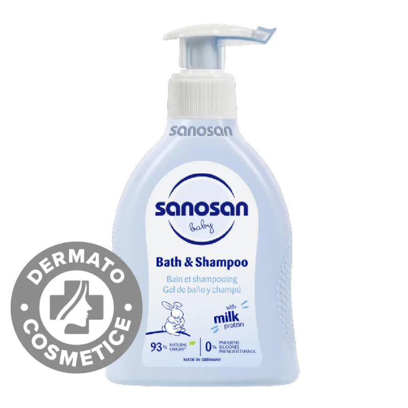 Sampon si spumant cu dispenser Baby, 200ml, Sanosan — preț și oferte