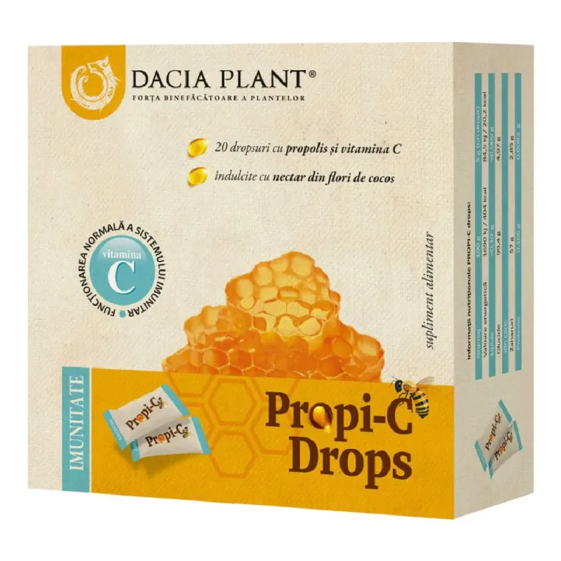 Propi-C Drops, 20 dropsuri, Dacia Plant — preț și oferte
