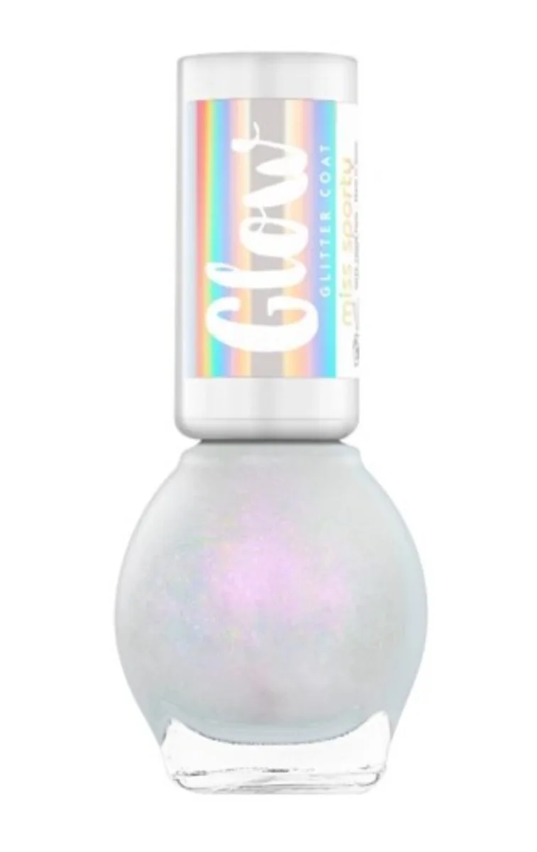 Lac de unghii Glow Glitter 010 Icy Blush, 7ml, Miss Sporty — preț și oferte