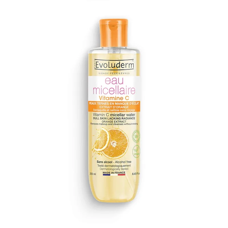 Apa micelara pentru demachiere cu Vitamina C, 250ml, Evoluderm — preț și oferte