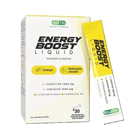 Energy Boost Liquid, 20 plicuri, Agetis — preț și oferte