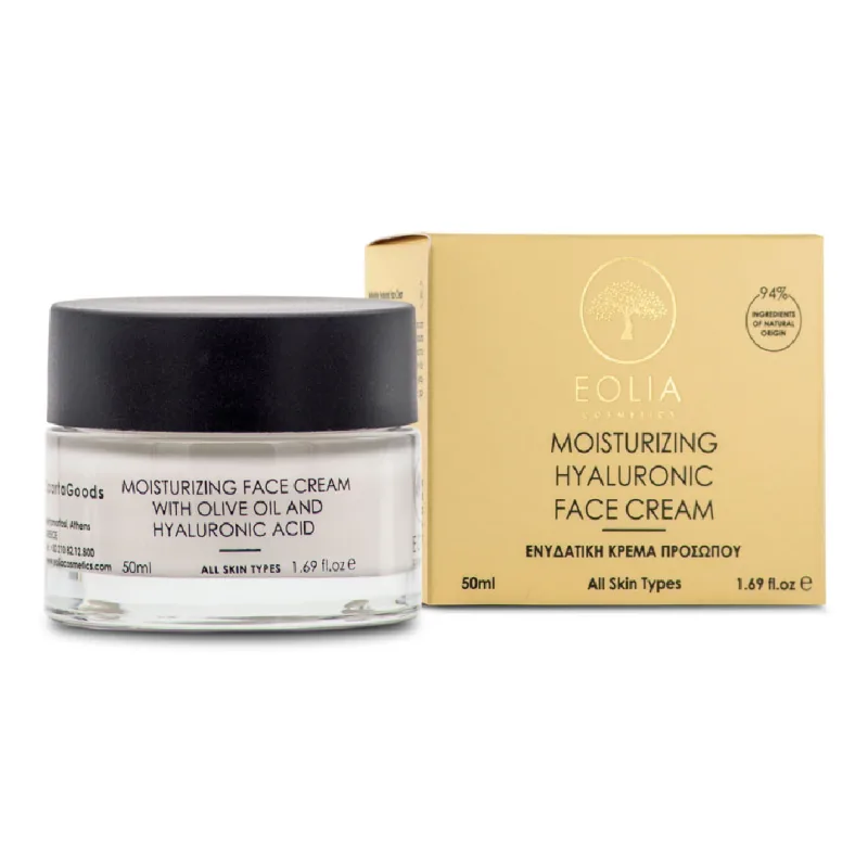 Crema de fata hidratanta cu acid hialuronic, 50 ml, Eolia — preț și oferte