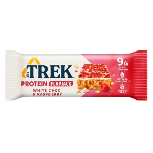 Baton cu aroma de cicolata alba si zmeura cu proteine, 50g, Trek