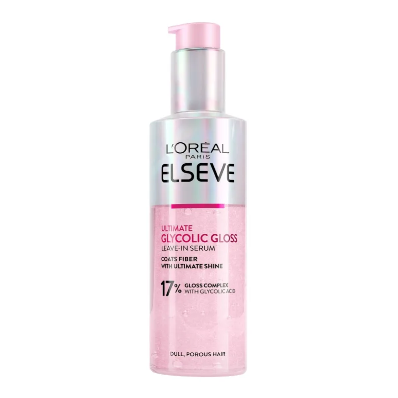 Serum pentru stralucirea parului fara clatire Glycolic Gloss Ultimate, 150ml, Elseve — preț și oferte