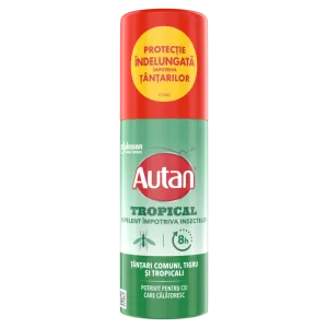 Spray repelent impotriva tantarilor Tropical Mini, 50ml, Autan