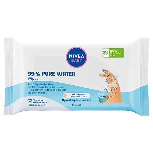 Servetele umede pentru bebelusi Fresh & Pure Baby, 57 bucati, Nivea — preț și oferte