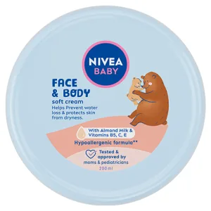 Crema delicata pentru fata si corp Baby, 200ml, Nivea