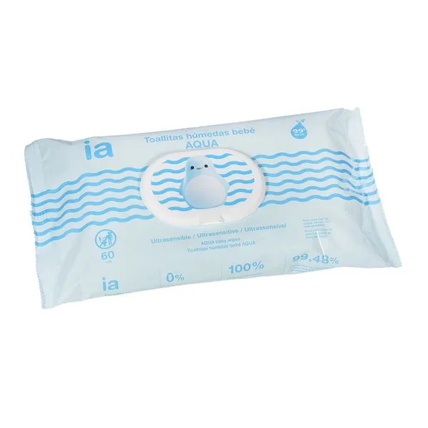 Servetele umede pentru copii Aqua, Interapothek | 60 buc — preț și oferte
