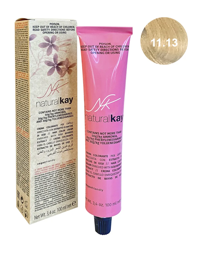 Vopsea vegana 11.13 Sand Superplatinum Blonde, 100ml, Natural Kay — preț și oferte