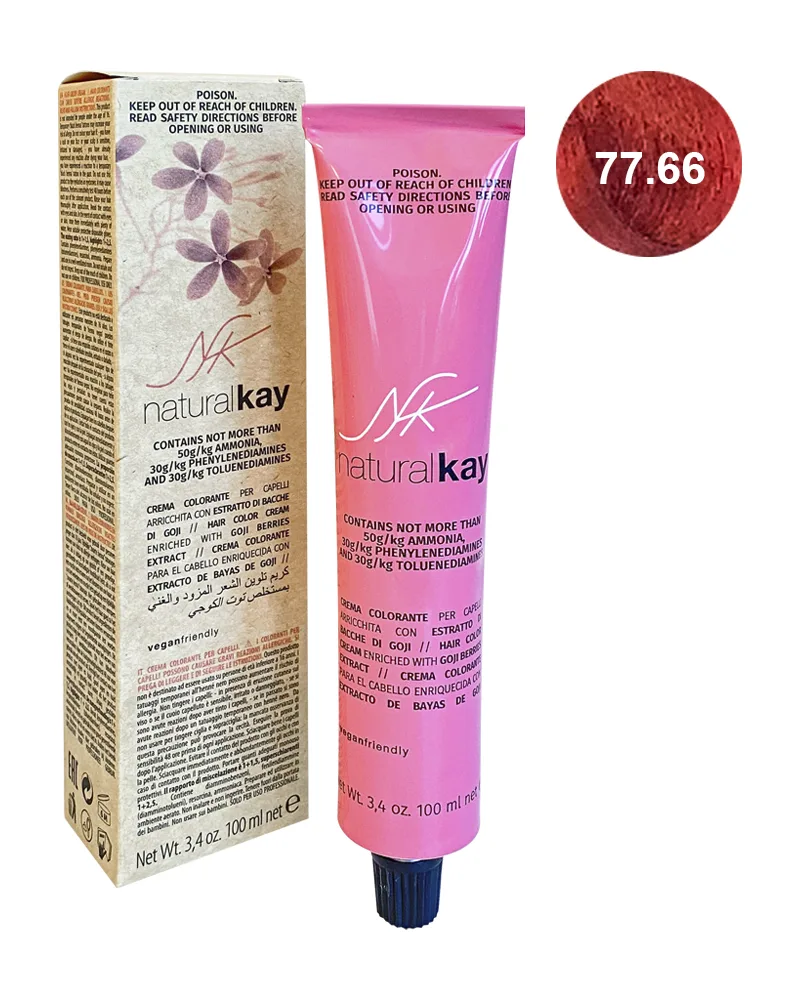 Vopsea vegana 77.66 Currant Red Blonde, 100ml, Natural Kay — preț și oferte