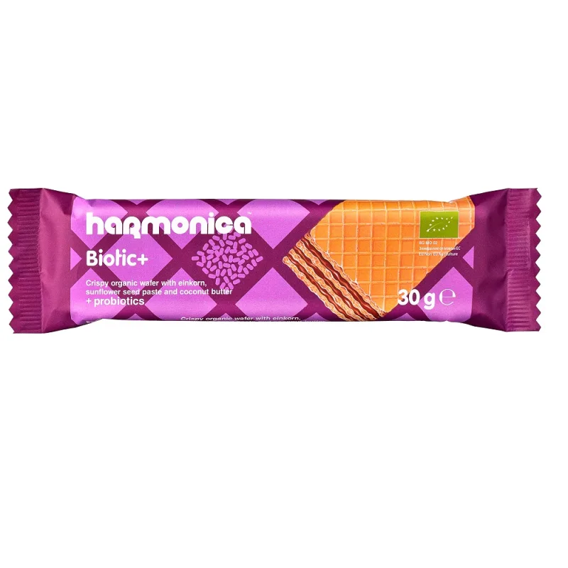Napolitana Biotic+ Bio, 30g, Harmonica — preț și oferte
