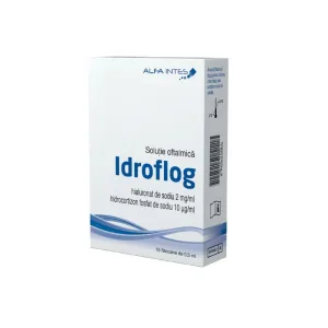 Solutie oftalmica Idroflog, 15flacoane *0,5 ml, Alfa Intes