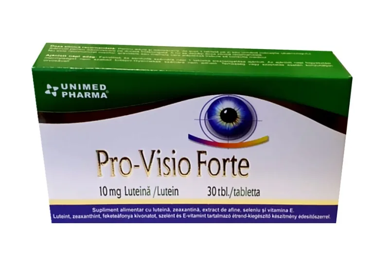 Pro-Visio Forte 10mg luteina, 30 tablete, Unimed Pharma — preț și oferte