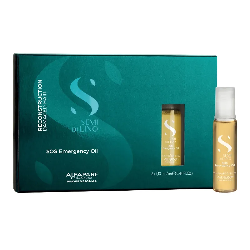 Fiole tratament serum pentru par degradat Milano Semi di Lino Reconstruction, 6*13 ml, Alfaparf — preț și oferte