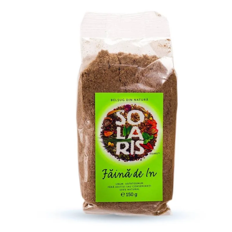 Faina din seminte de in, 150g, Solaris — preț și oferte