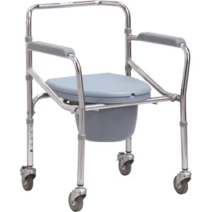 Scaun toaleta ajustabil pe inaltime, cu roti KY696, Med Tehnica