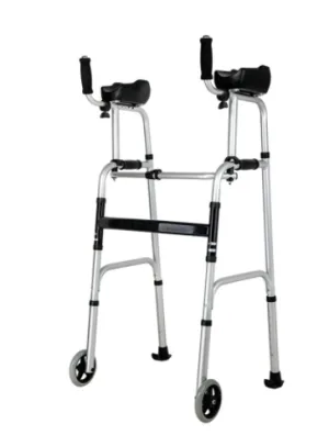 Cadru de mers pliabil, ajustabil pe inaltime, cu suport de brate si roti, CMZ-8230L, Medico