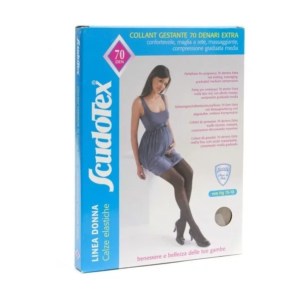 Ciorap intreg pentru gravide 70den nr. 4 - negru, 15-18Hgmm, 476 Scudotex — preț și oferte
