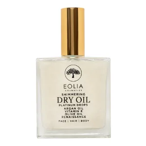 Ulei uscat cu sclipici, Platinum Drops, 100 ml, Eolia
