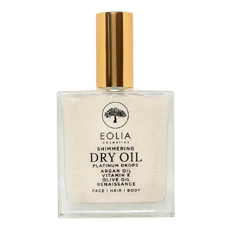 Ulei uscat cu sclipici, Platinum Drops, 100 ml, Eolia — preț și oferte