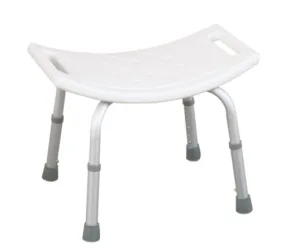 Scaun de Duș cu Sezut Curbat din Aluminiu, Reglabil pe Înălțime, CMX-797L