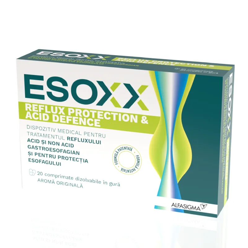 Esoxx Reflux Protection&Acid Defence, 20 comprimate, Alfasigma — preț și oferte
