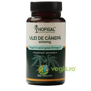 Ulei de Canepa 1000mg 60cps moi