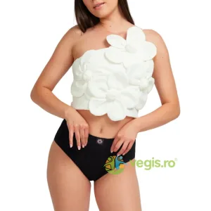 Chiloti Menstruali Negri Reutilizabili din Bumbac Organic cu Talie Inalta Absorbtie Extra-Abundenta Margaret L 1buc