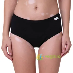 Chiloti Menstruali Negri din Bumbac Organic Model Hipster Absortie Mare Ida M 1buc