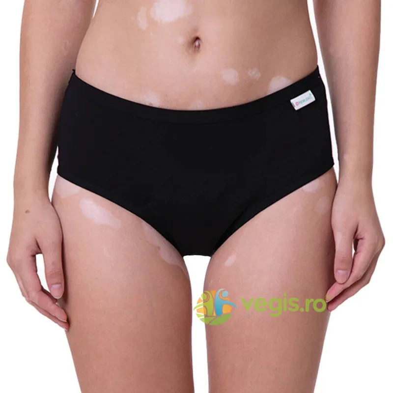 Chiloti Menstruali Negri din Bumbac Organic Model Hipster Absortie Mare Ida M 1buc Femi.Eko — preț și oferte