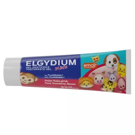 Pasta de Dinti pentru Copii între 3 și 6 Ani cu Aromă de Căpșuni, Kids Emoji, Elgydium — preț și oferte
