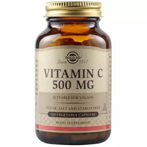 Vitamina C 500 mg, 100 capsule vegetale, Solgar