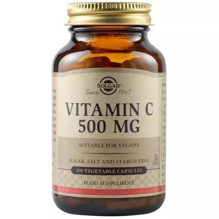 Vitamina C 500 mg, 100 capsule vegetale, Solgar — preț și oferte