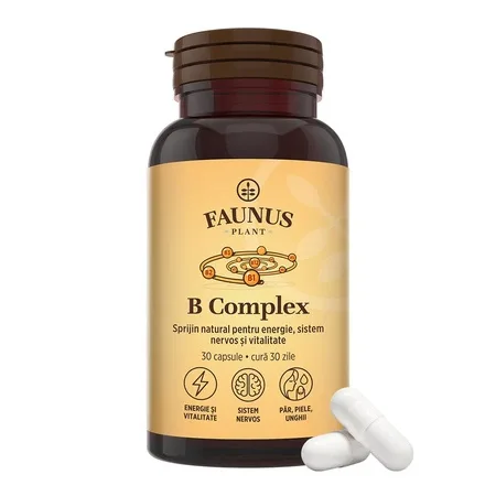 Vitamina B Complex, 30 capsule, Faunus FAUNUS PLANT — preț și oferte
