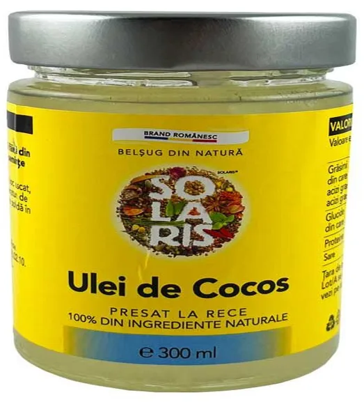 Ulei de Cocos, 300ml, Solaris — preț și oferte