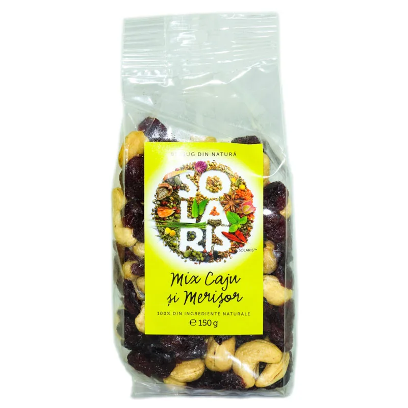 Fructe Uscate Mix Caju si Merisor, 150g, Solaris — preț și oferte