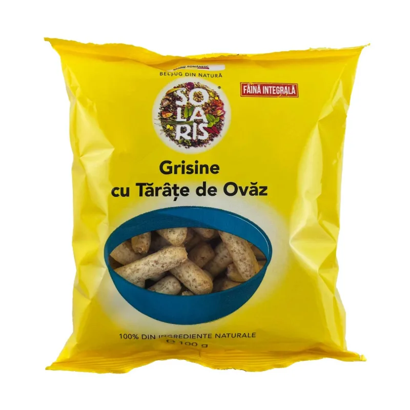 Grisine cu tarate de ovaz, 100g, Solaris — preț și oferte