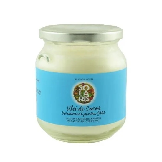 Ulei de cocos dezodorizat pentru gatit, 500ml, Solaris — preț și oferte